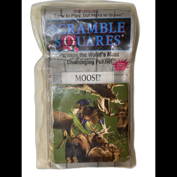 b. dazzle Scramble Squares Moose Puzzle 12"x12" Ages 4+ 2008 - Picture 1 of 2